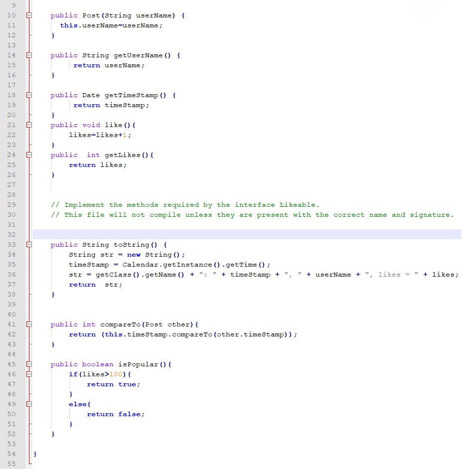 accept up to 25 Post messages. It has a method for adding