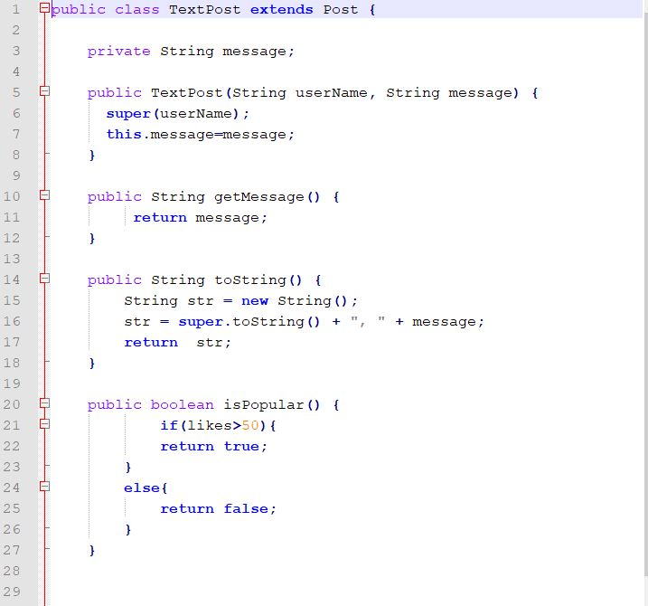 a Post message. The message is added after the last message added.