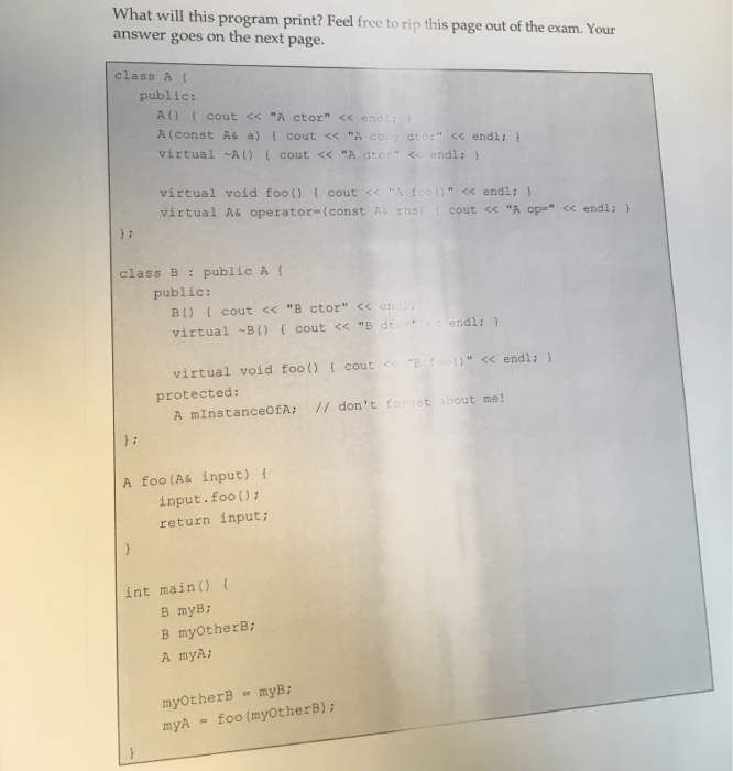  object tracing What will this program print? Feel free to rip