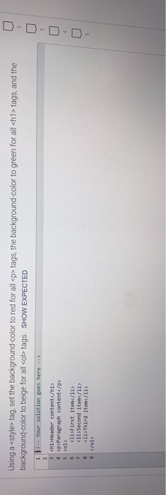  Using a-estyle- ag, set the background-color to redfor ll l -f