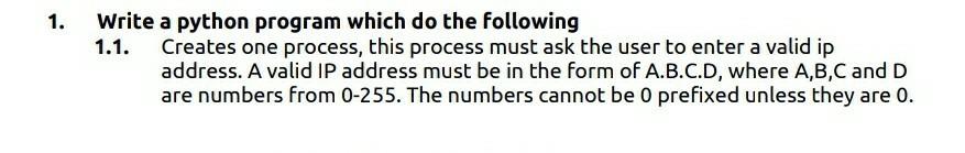  using python 1. Write a python program which do the following
