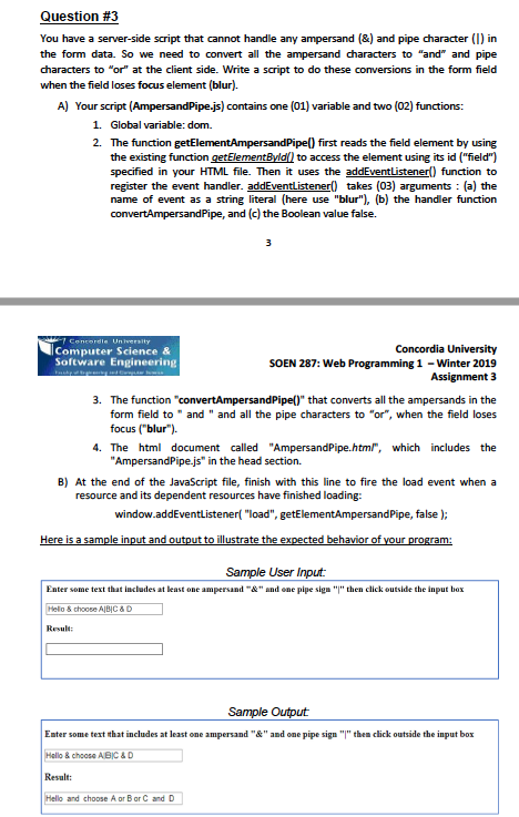  You have a serverside script that cannot handle any ampersand (&)