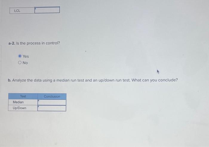 be investigated. Historically, the process hos had a standard deviation equal to
