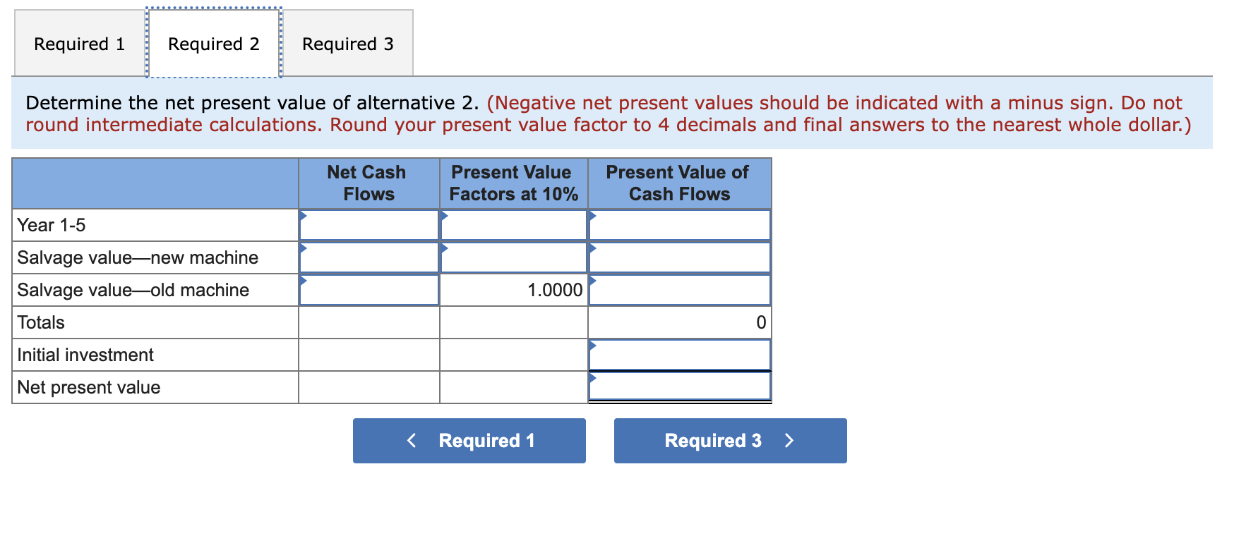 requires a 10% rate of return on its investments. (PV of $1,FV