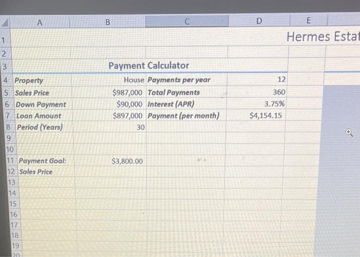 (Note, you must use the Data Table tool in Excel - there