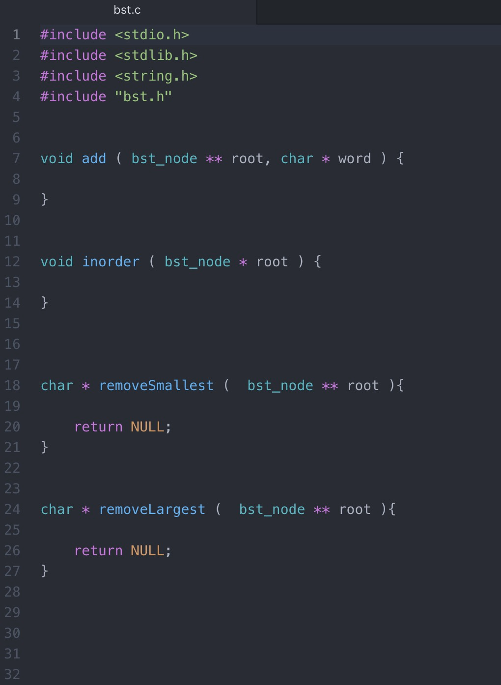 a sequence of instructions from the standard input stream and outputs the