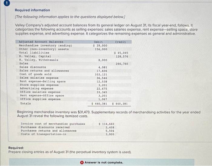 help? whats the correct answer? and what am i missing? Required information