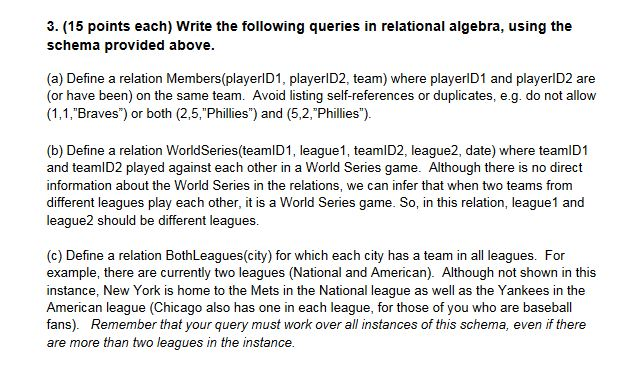 use for this assignment contains information related to Major League Baseball (MLB)