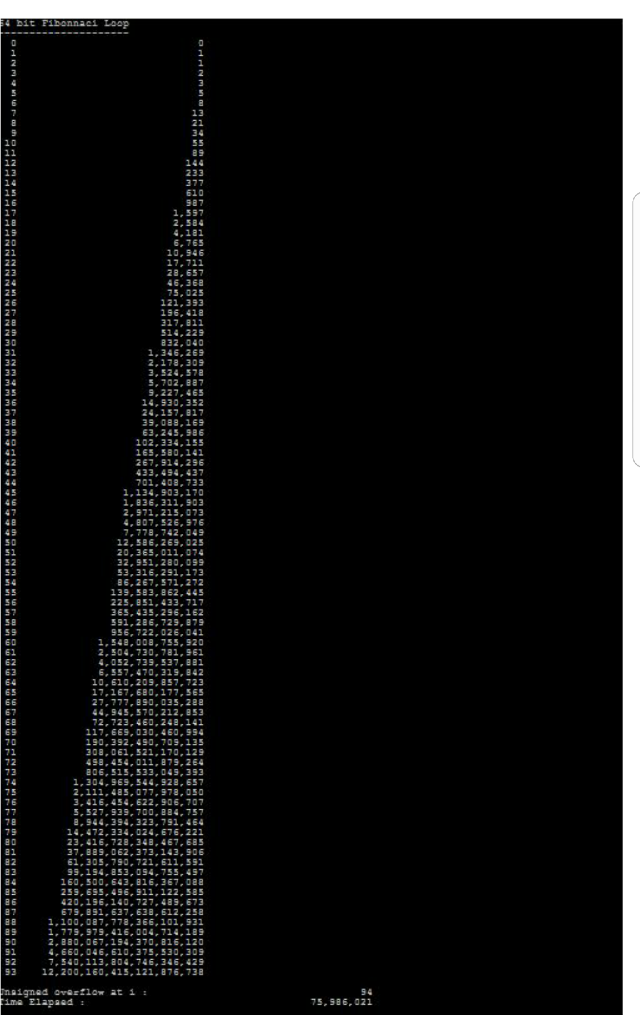 class will time the execution time of each calculation. Use the following: