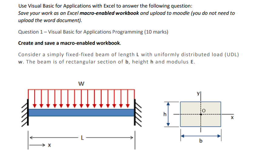  Use Visual Basic for Applications with Excel to answer the following