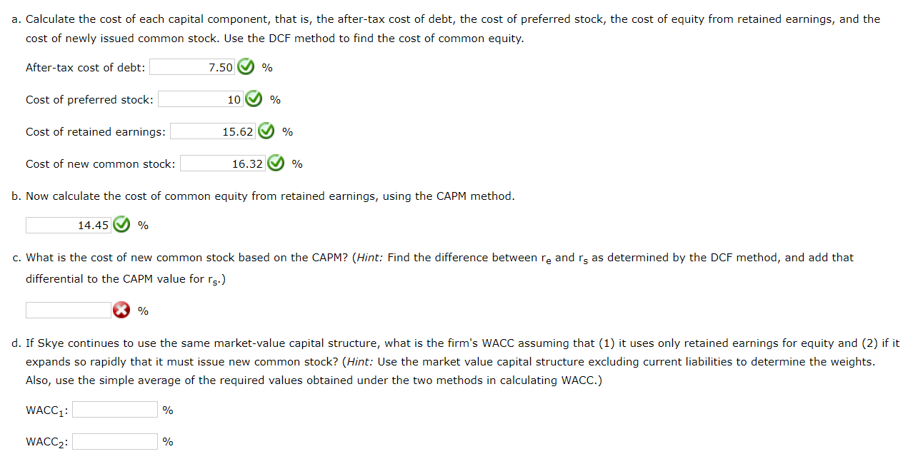 (in thousands of dollars): Skye's earnings per share last year were $3.40.