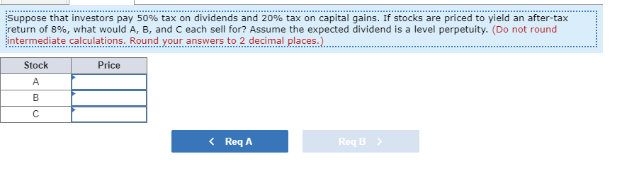 Gain $10 $0 5 10 Required: a. If each stock is priced