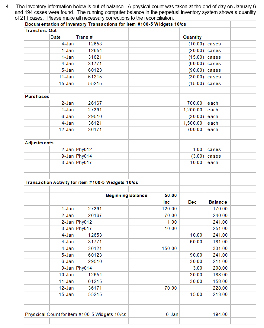  This is the only information I was provided, so can you