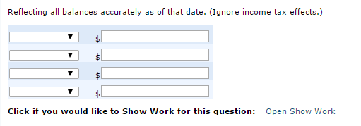for all intangible assets. The following summary discloses the debit entries that