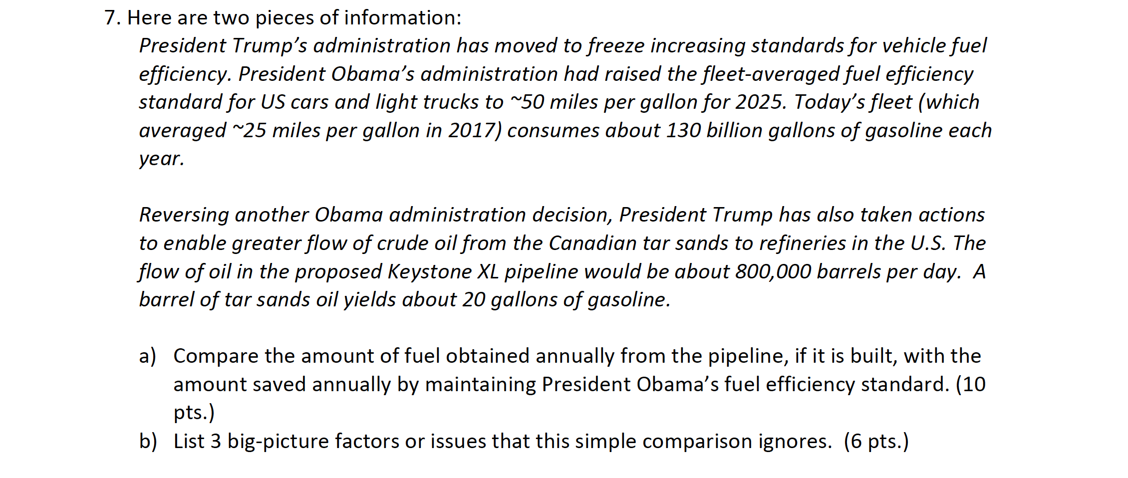Environmental math and science problem, please help and explain process if you