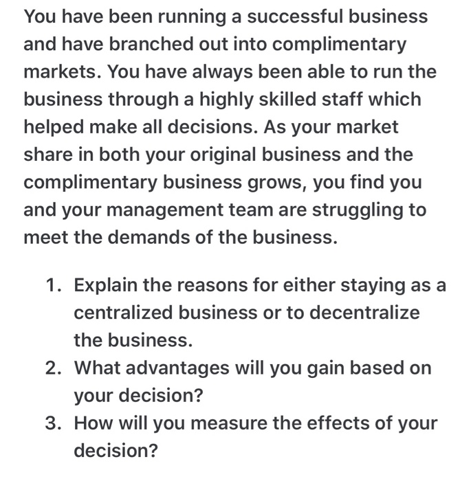 please provide thorough responses with examples if possible You have been running