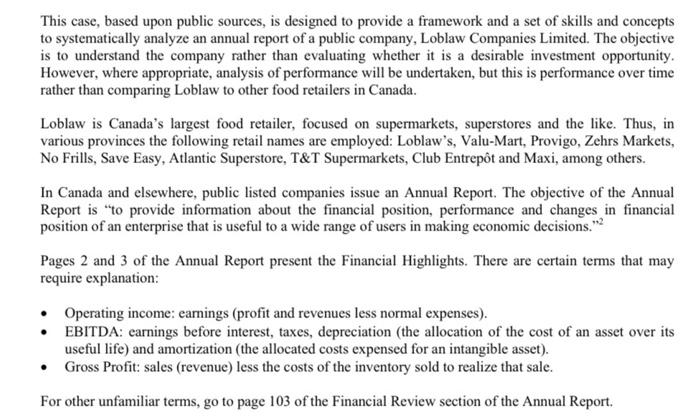  This case, based upon public sources, is designed to provide a