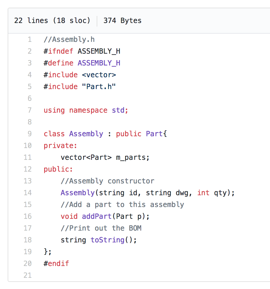 id, string dwg, int qty); //Add a part to this assembly void