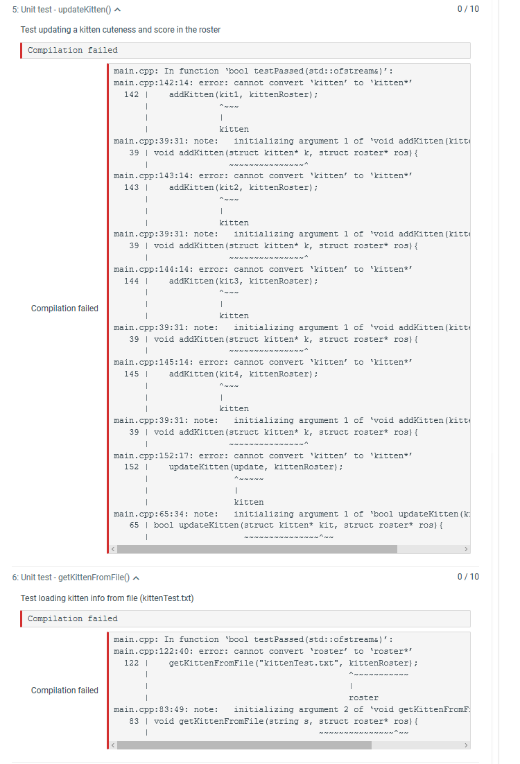 return -1; } void addKitten(struct kitten* k, struct roster* ros){ if(ros->size>=10){ cout