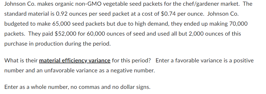 Johnson Co. makes organic non-GMO vegetable seed packets for the chef/gardener