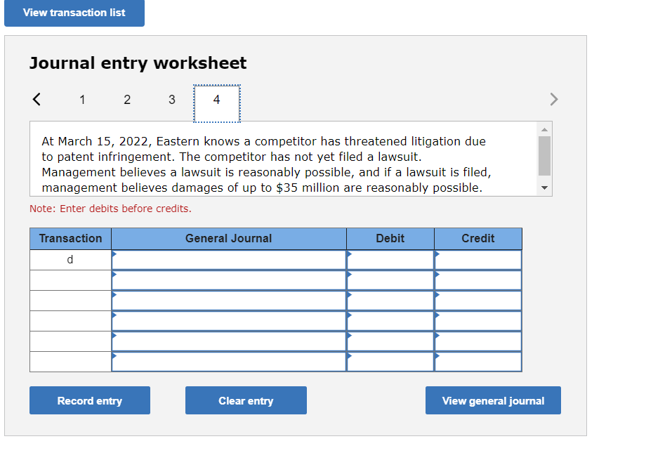against Eastern in the amount of $109 million plus interest, a total