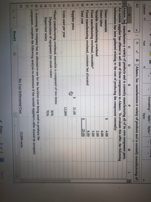 Inc a variety of products and is currently manufacturing all of its