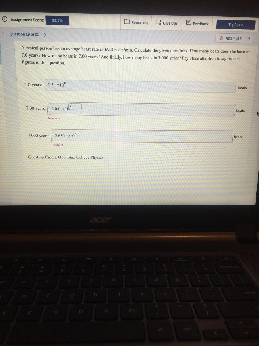  Assignment Score: 93.5% Resources CX Give Up? Feedback Try Again Attempt