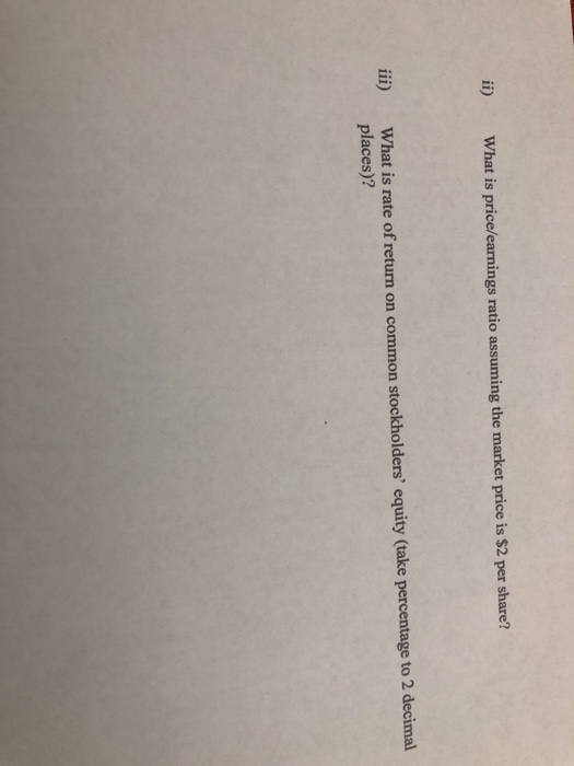 stockholders' equity rations to evaluate business performance? Use the following information for