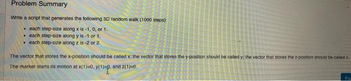  use matlab Write a script that generates the following 30 random