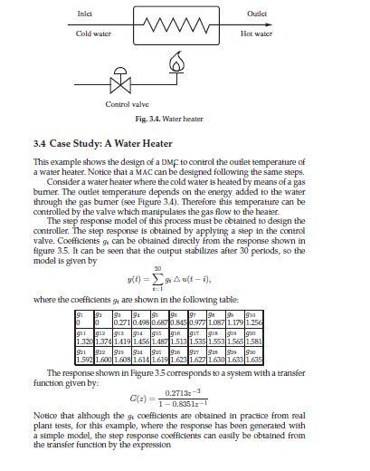  Solve above by design MAC(model algorthmic control) mathmaticaly and by using