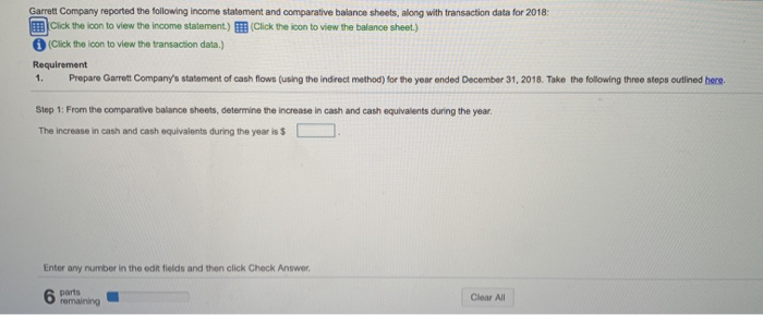  please make sure it's right. will rate Garrett Company reported the