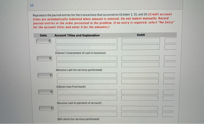10/20 10/25 10/6 10/20 10/4 10/3 Cash No. 101 2,700 10/4 200
