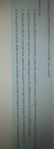 c. include a second sale item in the invoice d. this entry