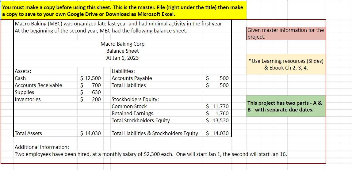 This is a two part project (Directions file) and the submission for