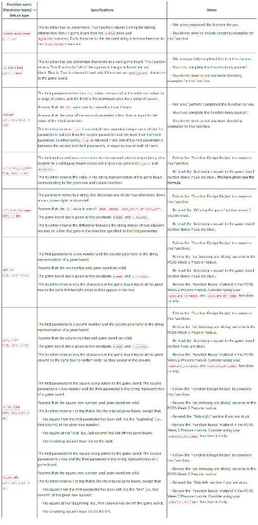 of a game. For example, here is an empty game board with