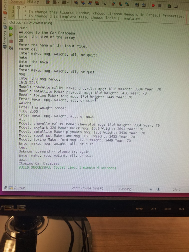 212 Principles of Programming Homework Assignment 4 Write a Java program that