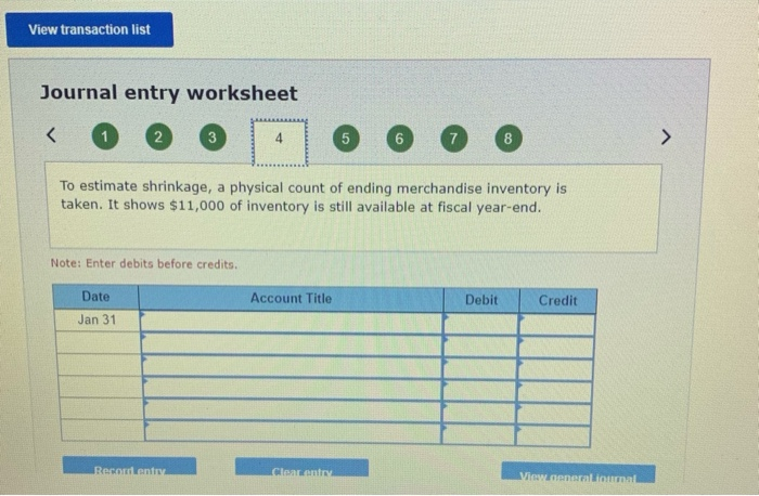 Descriptions of items that require adjusting entries on January 31, 2019, follow.