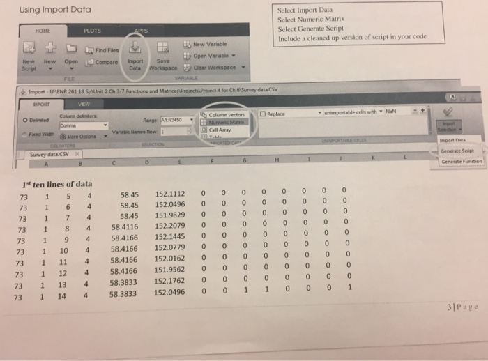 code, i dont have the actual data just need the processes involved