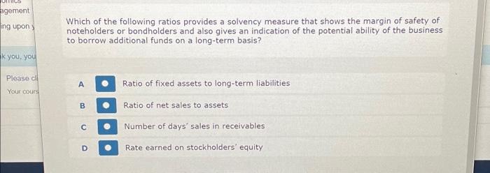  agement ing upon y k you, you Please cli Your cours