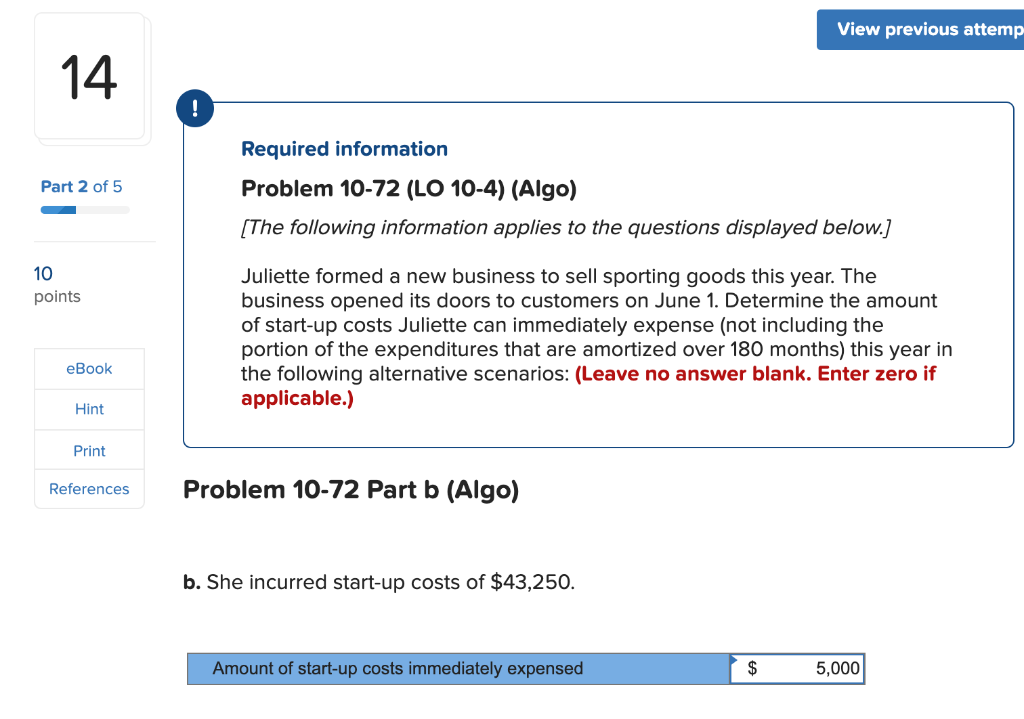 (Algo) (The following information applies to the questions displayed below.) Part 1