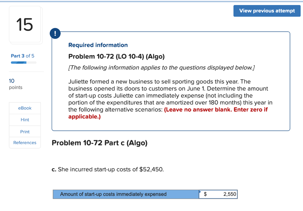 of 5 10 points Juliette formed a new business to sell sporting