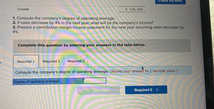 accounting Exercise 18-25 (Algo) Computing and analyzing operating leverage LO A2 Hudson