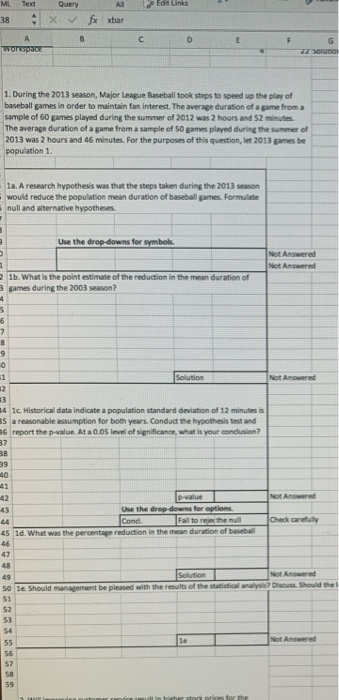  ML Text AL Edit Links Query X 38 fx xbar B