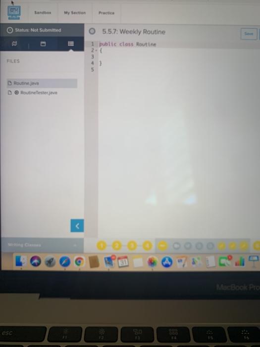 In this exercise, you will write a class that represents how you