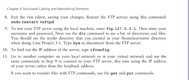 Server in a VM and learned to use some Linux commands in