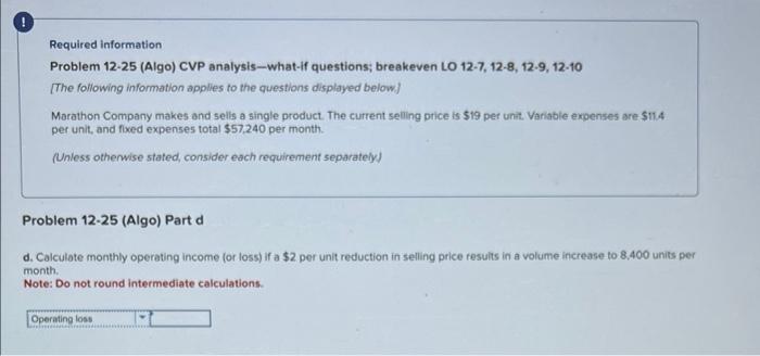 selling price is $19 per unit. Variable expenses are $11.4 per unit,