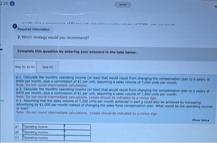questions; breakeven LO 12-7, 12-8, 12-9, 12-10 [The following information applies to