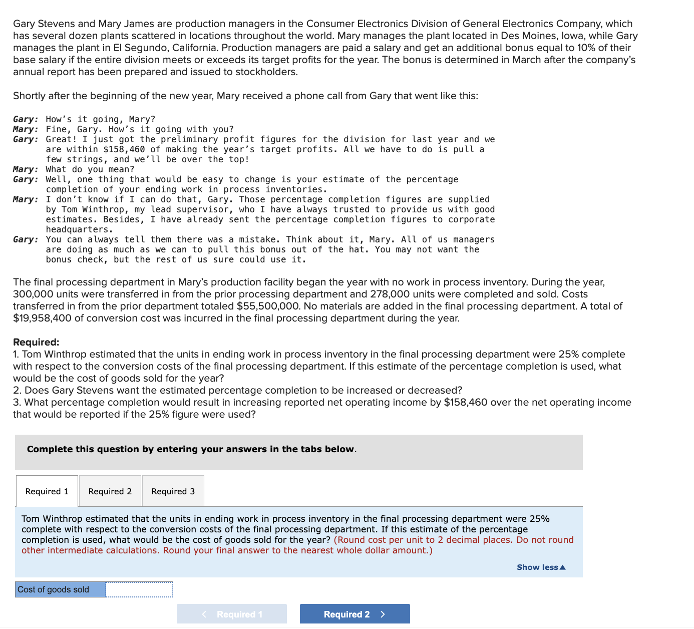  Case 4-20(Algo) Ethics and the Manager, Understanding the Impact of Percentage