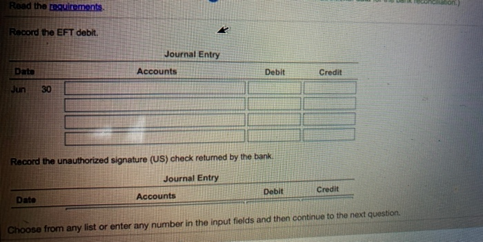 30 10 SC (6,100) Ending balance $ 9,405 Explanation: BC - bank