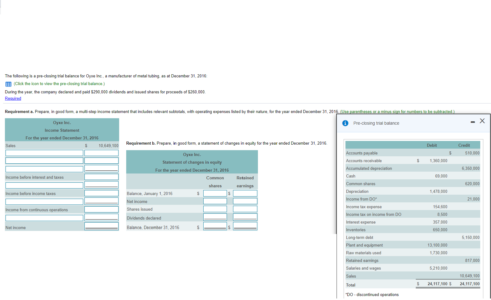  multiple options for table are Account Payable Account Receivable Accumulated depreciation
